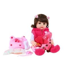 Imagem de Boneca Bebê Reborn Ayla Toma Água e Faz Xixi - Lullaby
