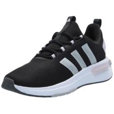 Imagem de adidas Tênis feminino Racer Tr23, Preto/Prata Metálico/Lavanda Gelada, 38