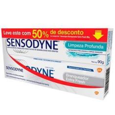 Imagem de Creme Dental Sensodyne Limpeza Profunda+Branqueador Extra Fresh 90g