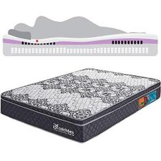 Imagem de Colchão Queen Molas Ensacadas Com Pillow De Tecnologia Tridimensional Ortopédica Relax BF Colchões 158x198x21cm