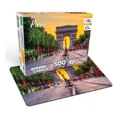 Imagem de Quebra Cabeças Paris Arco do Triunfo 500 Peças Jogo Pedagógico - Pais e Filhos