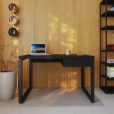 Imagem de Escrivaninha Yon Operacional com 1 Gaveta 120x70x75 Preto