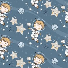 Imagem de Papel De Parede Adesivo Astronauta N09075 Rolo 0,58X3M