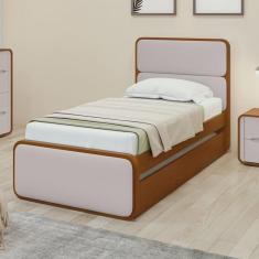 Imagem de Cama Solteiro Loop Tecido Corano com Cama Auxiliar