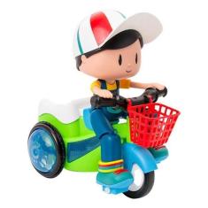 Imagem de Boneco Stunt Bicycle Alegria Total yijun Verde 3 anos