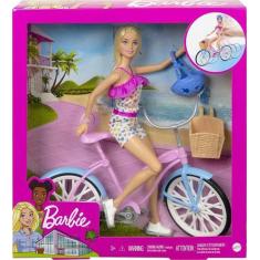 Imagem de Boneca Barbie Com Bicicleta Mattel