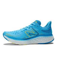 Imagem de New Balance Fresh Foam X 1080 V12 Tênis de corrida feminino, Céu vibrante/limonada/azul sereno, 35