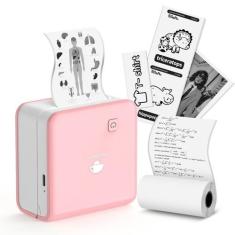 Imagem de Impressora de bolso Memoqueen M02 Pro Bluetooth 300dpi - rosa quente