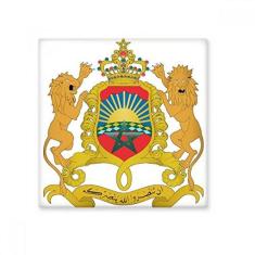 Imagem de Decalque brilhante de ejo de cerâmica com emblema nacional da África do Marrocos