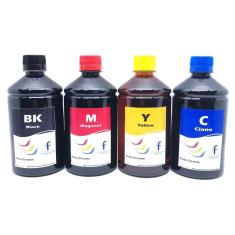 Imagem de Kit 4 Litros de Tinta Especifica Para Impressora EPS Bulk Ink L4150 L4160 L6161 L6171 L3110 L3150 Eco Tank