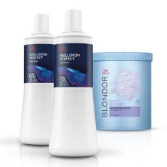 Imagem de Kit Wella Blondor Pó Descolorante + Oxidantes 6% 20V 9% 30V (3 produto