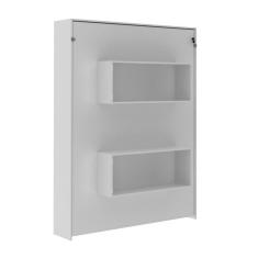 Imagem de Cama Retrátil de Parede Articulada Casal 147,2x198,5cm Branca Tecnomobili CM8016 Nichos
