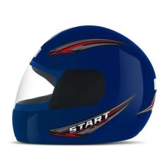 Imagem de Capacete Fechado Feminino Masculino Mixs Start Com Viseira Cristal Con
