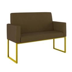 Imagem de Sofá 2 Lugares para Recepção com Base de Ferro Reforçada - Balaqui Dec