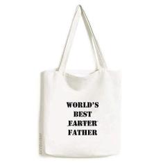 Imagem de World s Best Father Festival citação sacola de lona bolsa de compras casual bolsa de mão