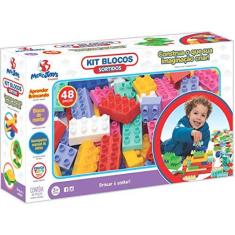 Imagem de Kit Blocos Sortidos 48 peças Emb. CAIXA-Mercotoys