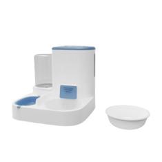 Imagem de GERRIT Comedouro automático para animais de estimação e dispensador de água, comida e água por gravidade para cães e gatos, alimentador automático para animais de estimação pequenos e grandes, grande