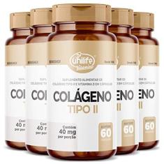 Imagem de Kit 5 Colágeno Tipo II com Vitamina D Unilife 60 cápsulas
