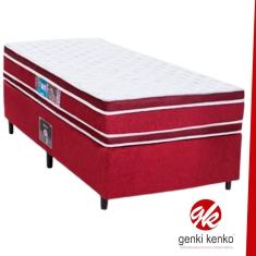 Imagem de Cama Box Conjugada Espuma Dupla Casal Suede