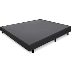 Imagem de Cama Box Casal Anti Refluxo Preto Inclinada 138x188cm BF Colchões