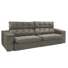 Imagem de Sofá 3 Lugares Retrátil e Reclinável Safira Veludo 220cm Redenobre