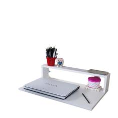 Imagem de Mesa Suspensa Para Notebook Branca Em Mdf