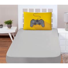 Imagem de Jogo De Lençol Solteiro Soft 2 Peças Fronha Video Gamer
