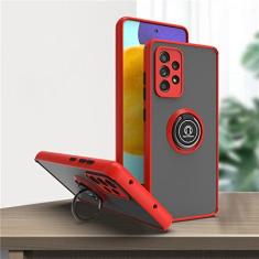 Imagem de Estojo magnético à prova de choque para Samsung Galaxy A52S A52 A53 A12 A23 S20 S21 FE S22 Ultra Note 20 S10E S10 S9 Plus Suporte para anel de capa, vermelho, para Samsung S9 Plus