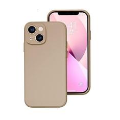 Imagem de Capa de telefone para iPhone X XR XS 11 12 13 14 Pro Max 7 8 Plus Contratada Cor Pura Silicone Líquido Capa Traseira Macia, MILK TAE COLOR, Para iPhone 13 Pro