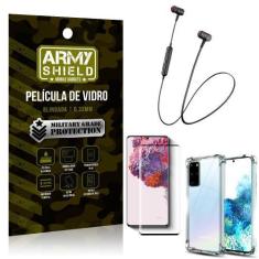 Imagem de Fone Bluetooth Hs-615 Samsung S20 Plus + Capinha Anti Impacto + Pelícu