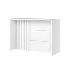 Imagem de Balcão Ilha Cozinha Gourmet Requinte Branco - Henn