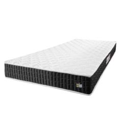 Imagem de Colchão Solteiro Espuma D33 New Millenium 88x188x19cm Branco/Preto Hellen - Suporta até 120kg por Pessoa
