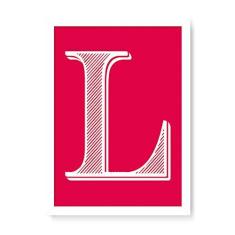 Imagem de Arte Maníacos Quadro Decorativo Letra L Love - 23x16,25cm (Moldura caixa em laca )