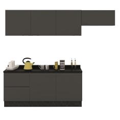 Imagem de Cozinha Completa Bartira Linea 6 Portas e 3 Gavetas - 260cm de largura