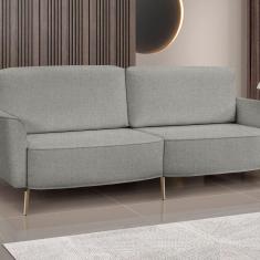 Imagem de Sofá Vênus 180 Cm Linho Cinza