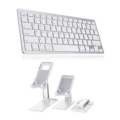 Imagem de Teclado Bluetooth Galaxy Tab A T500 10,1 + Sup Apoio Branco
