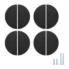 Imagem de Evionlin 8 puxadores de gaveta infantis semicirculares coloridos de liga de alumínio de 12,7 cm - puxadores de armário funcionais e funcionais