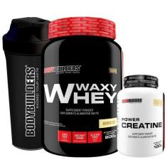 Imagem de Kit Waxy Whey 900G + Power Creatina 100G + Coqueteleira - Bodybuilders