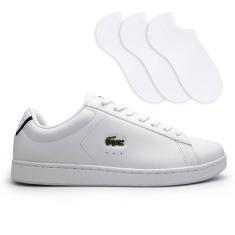 Imagem de Kit Tênis Lacoste Carnaby Evo + 3 Pares De Meias Selene Esportivas