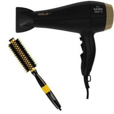 Imagem de Kit - Secador Gama Gold Ion 2200W 220V + Escova Proart Metallic Pro Am