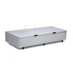 Imagem de Cama Box Baú Solteiro sp Móveis Sintético Branco - 45x78x188