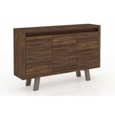 Imagem de Balcão De Escritório Me4120 C/ 3 Portas Nogal/Fendioff - Tecno Mobili