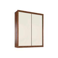 Imagem de Guarda Roupa Casal 2 Portas De Correr E 4 Gavetas Zurique Brauna Off White Europa