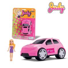 Imagem de Boneca Judy Com Carrinho Rosa de Brinquedo Meninas Fashion