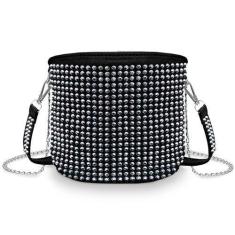 Imagem de Bolsa Feminina Brilhosa Resistente Passeio Brilhos Festas Transversal