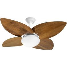 Imagem de Ventilador De Teto Jet Aspen Venti-Delta Branco 4Pás Imbuia 110 V + Co