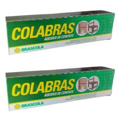 Imagem de Kit 4 adesivo contato sapateiro tenis colabras 30g brascola