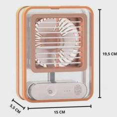 Imagem de Umidificador Purificador De Ar Portátil Ventilador Abajur - Decoração
