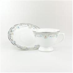 Imagem de Xícara Chá Com Pires 200 ml Porcelana Schmidt - Dec. Saint Germain