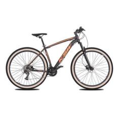 Imagem de Bicicleta MTB KSW XLT 24V Aro 29 Freio Hidráulico Faixa Beje, Preto, L